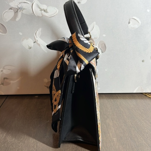 Aldo Caiillaa Baroque and Tiger Print Satchel Handbag - Picture 4 of 9